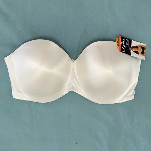 40DD Strapless Bra for Women - Lilyette Bali Push Up Bra with Convertible Straps - Picture 2 of 9
